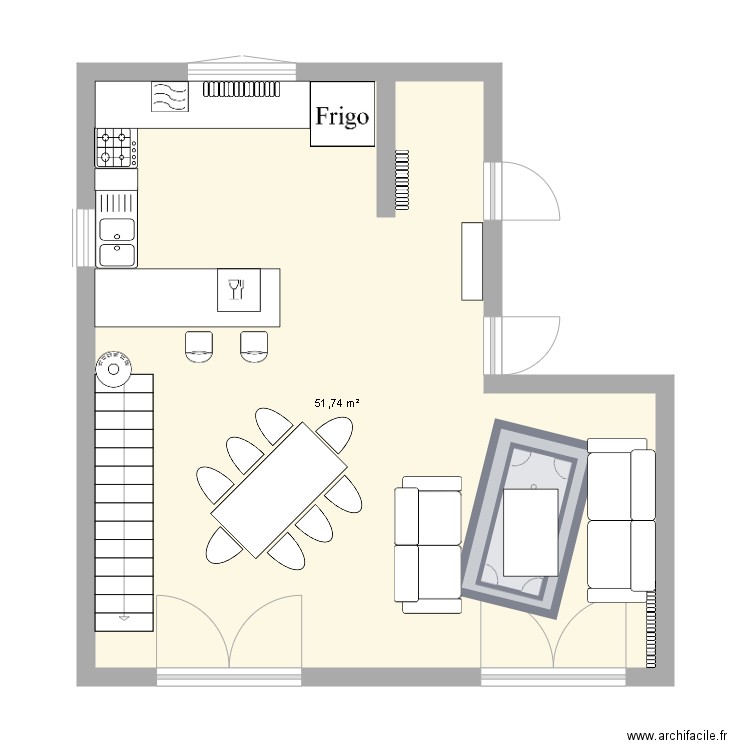 plan cuisine trégourez. Plan de 0 pièce et 0 m2