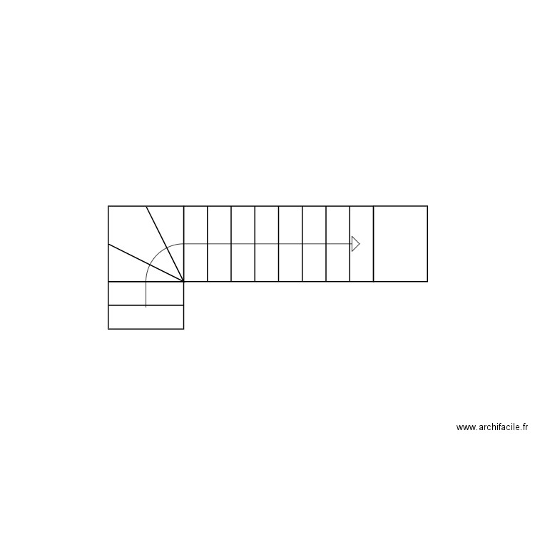 Bellecour Escalier Chambre Amis 70 Quart tournant 13. Plan de 0 pièce et 0 m2