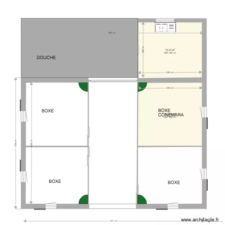 Ecurie 20318. Plan de 