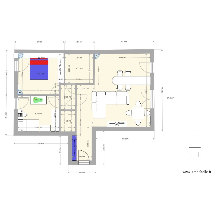 ilda. Plan de 0 pièce et 0 m2