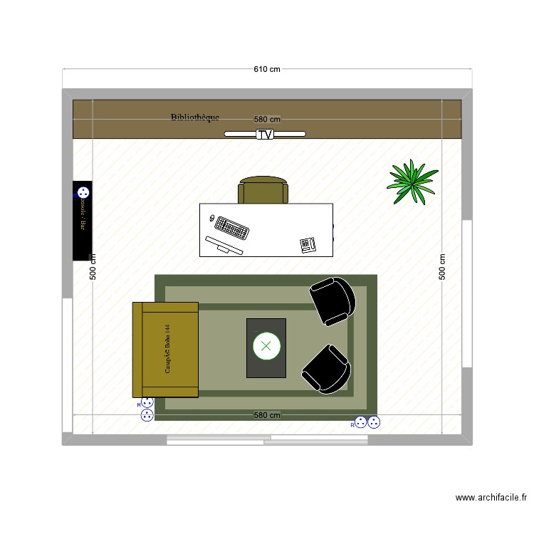 Bureau - La Rémondière - V1 (b). Plan de 1 pièce et 29 m2