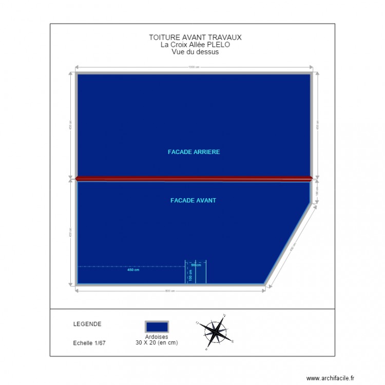 TOITURE PLELO AVANT. Plan de 0 pièce et 0 m2