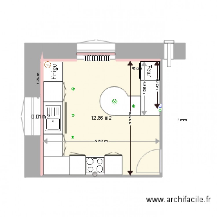 cuisine. Plan de 0 pièce et 0 m2