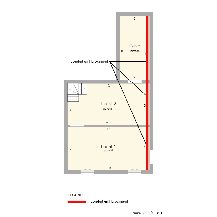 appart 16 à renover sous sol. Plan de 0 pièce et 0 m2