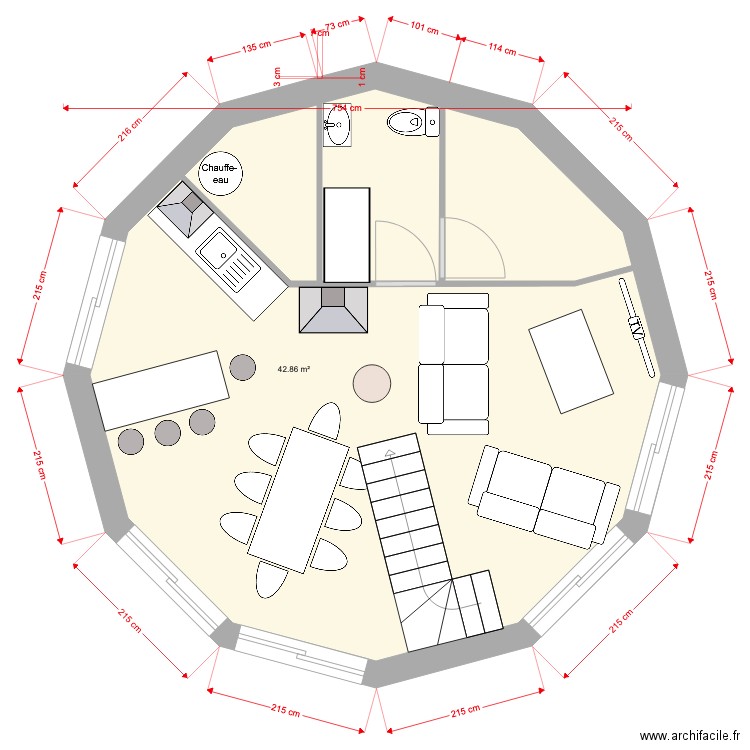 Cost2 ronde V1. Plan de 0 pièce et 0 m2