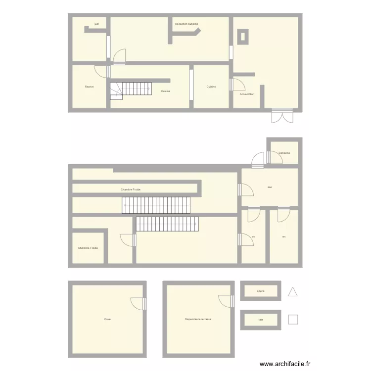 auberge thillsmillen. Plan de 