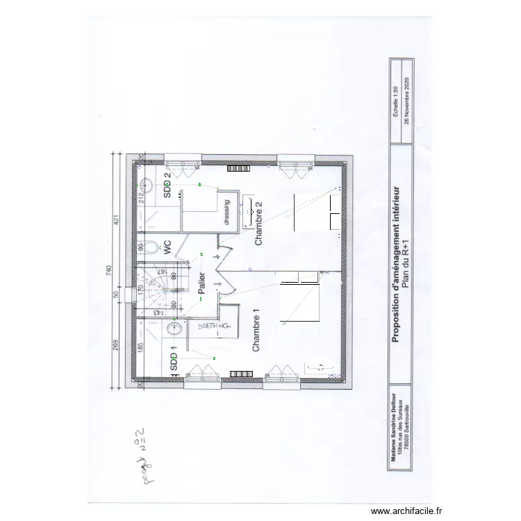 Sandrine Delfour Etafge 1. Plan de Sandrine Delfour Etafge 1. Plan de