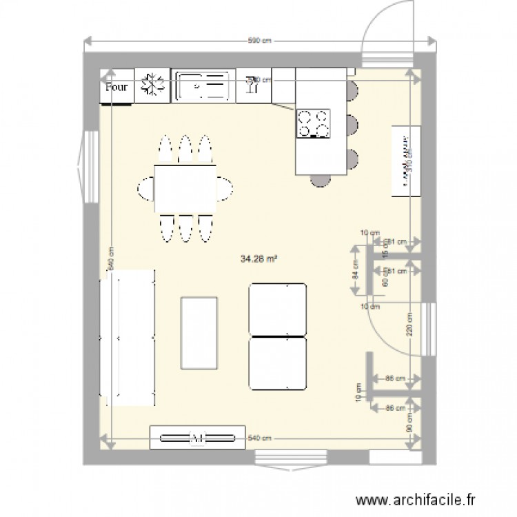 ROOF CUISINE PROJET 2. Plan de 0 pièce et 0 m2