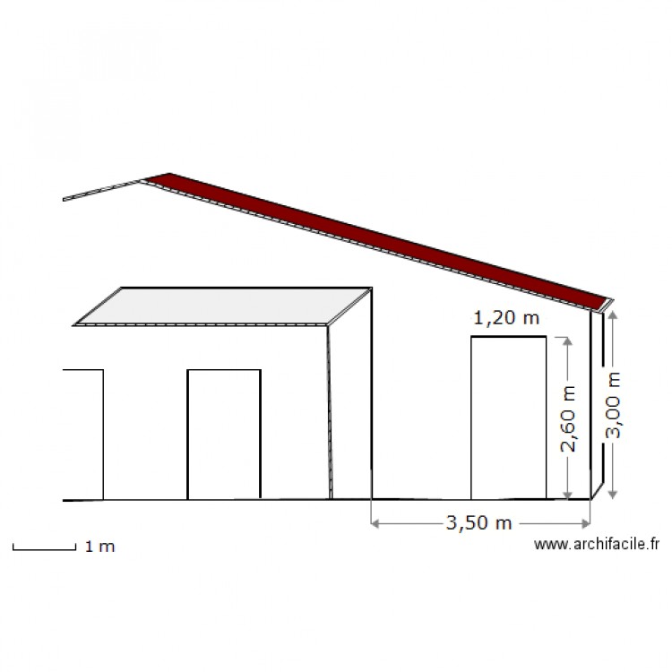  Facade Sud  avant travaux. Plan de 0 pièce et 0 m2