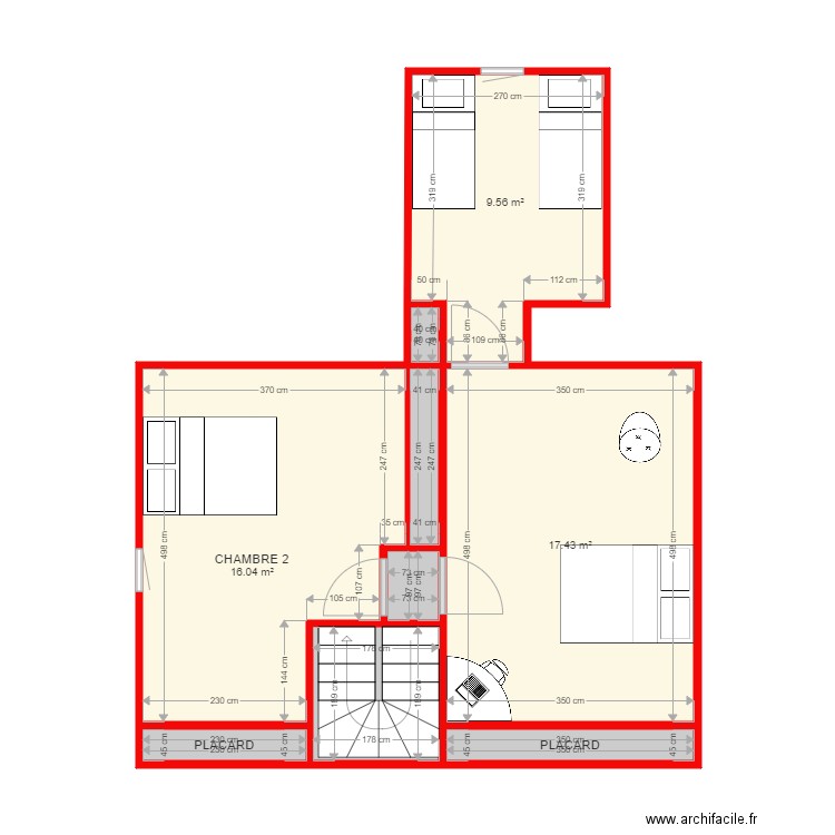 BI 1509 sans cote niveau 2. Plan de 0 pièce et 0 m2