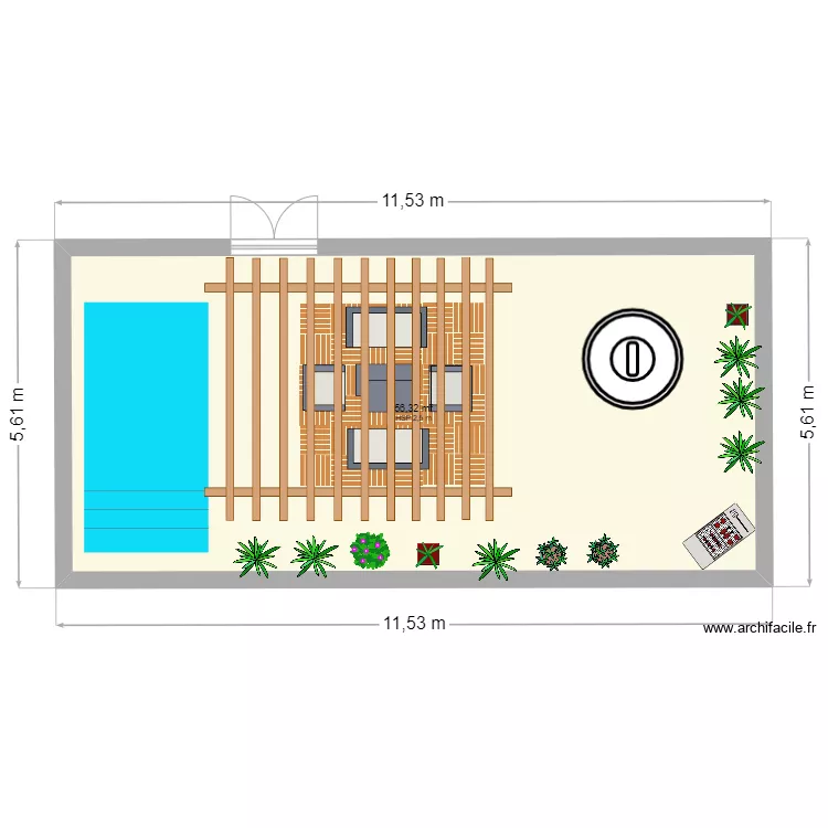 terrasse ext. Plan de 