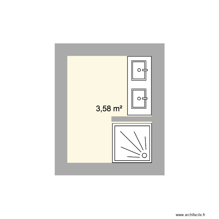 SDB EVRY3. Plan de 0 pièce et 0 m2