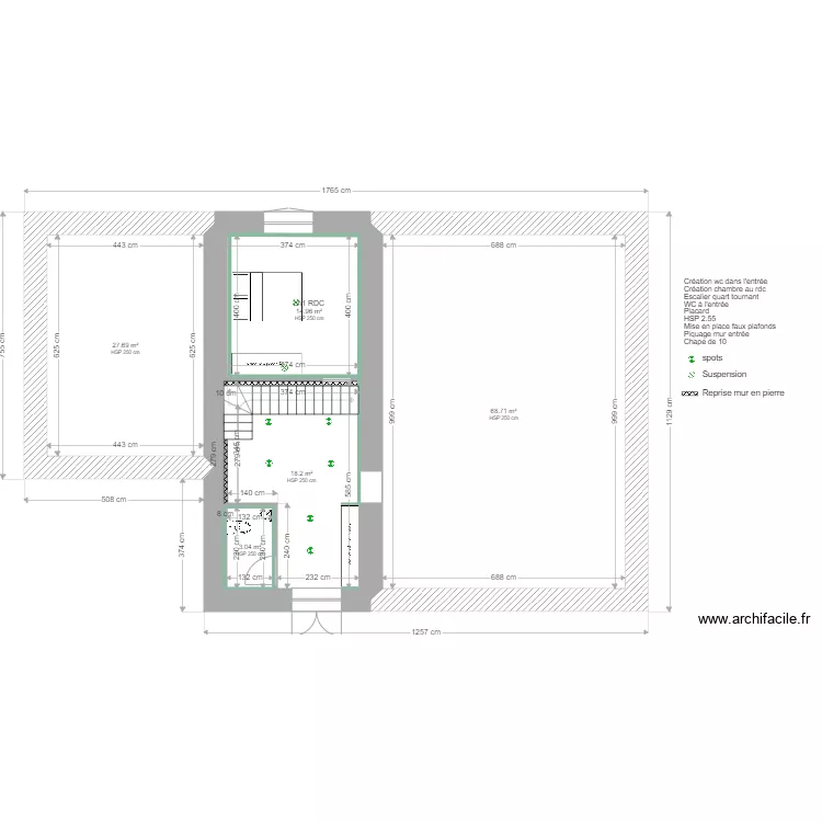 PROJET VALDURENQUE. Plan de 