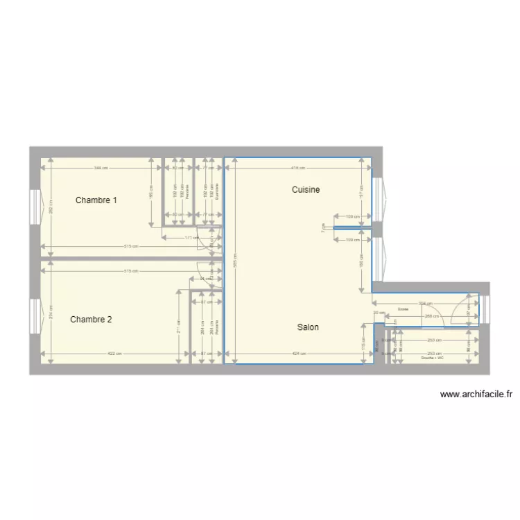 Appart Paris St Denis. Plan de 