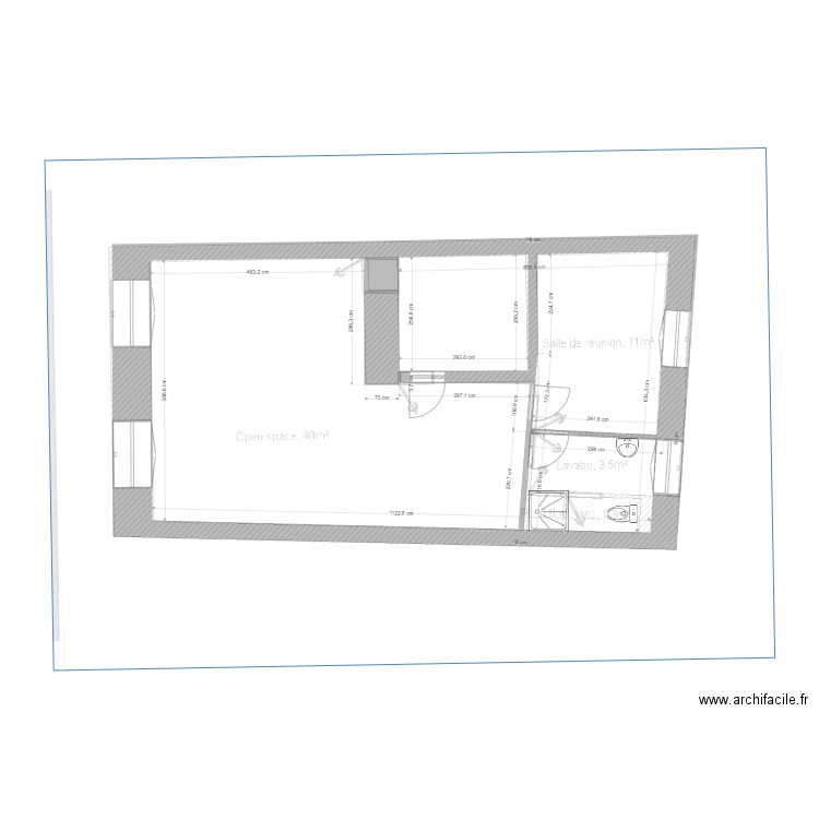 6 commerce . Plan de 0 pièce et 0 m2
