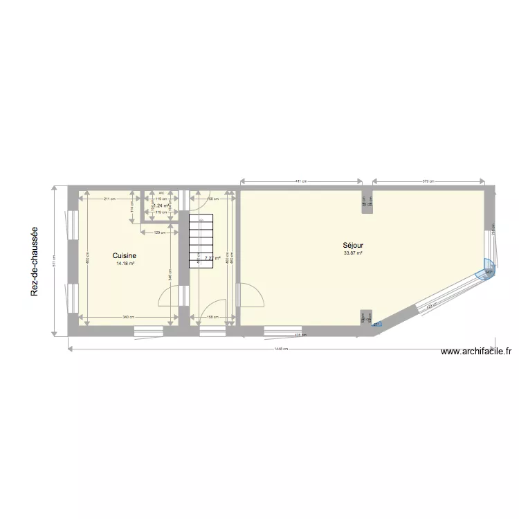 Doha Rez de chauss&eacute;e. Plan de 