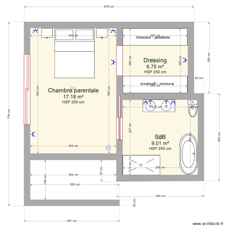 Chambre Parentale 2. Plan de 0 pièce et 0 m2
