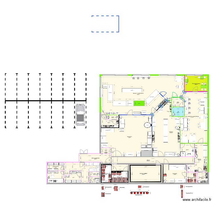 Projet Euromaster avec couloir nikel. Plan de 0 pièce et 0 m2