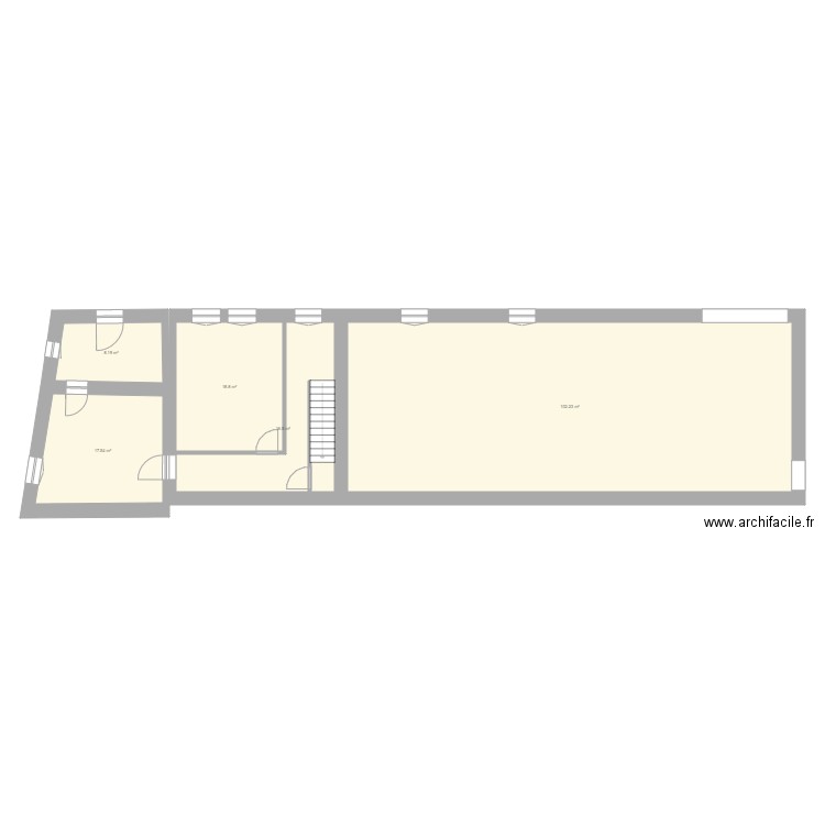 etat actuel etage. Plan de 0 pièce et 0 m2