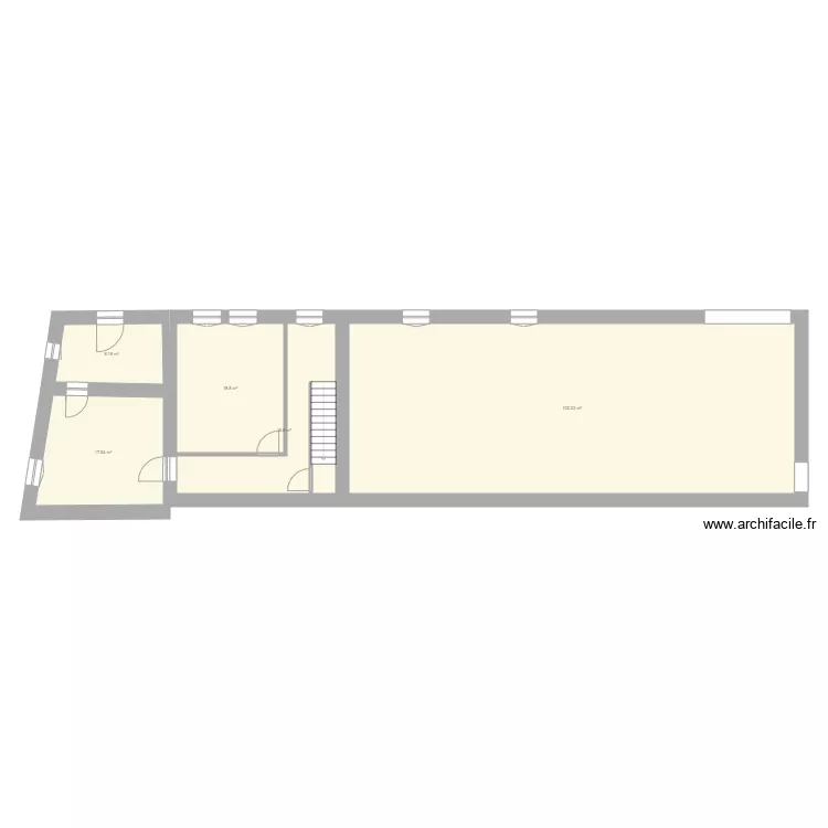 etat actuel etage. Plan de 