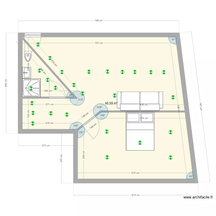 Grenier philibert . Plan de 