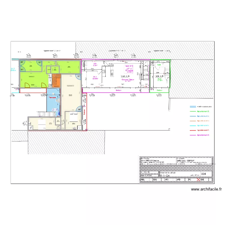 plan FOCH 2. Plan de 10  et 106 m²