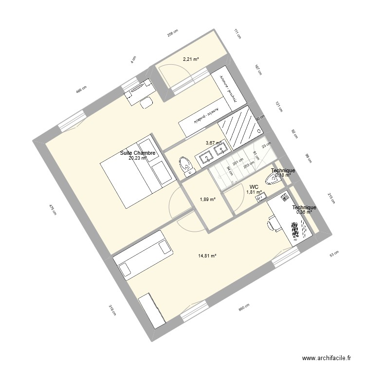 Nogent-Sur-Marne _ Surelevation_Version3. Plan de 18 pièces et 137 m2