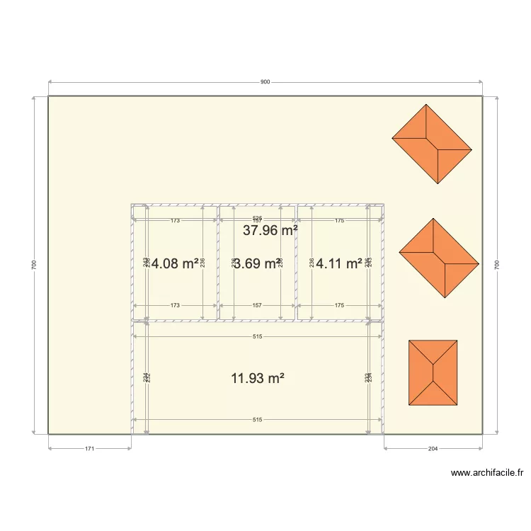 PLAN TERRAIN  CHANG MON ROUTE. Plan de 