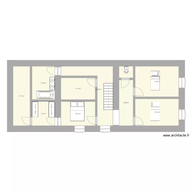 Chevanceaux Etage 2. Plan de 