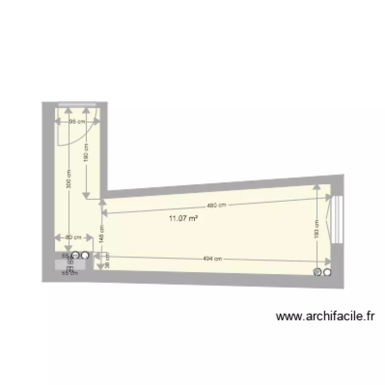 7bis cour ferme. Plan de 