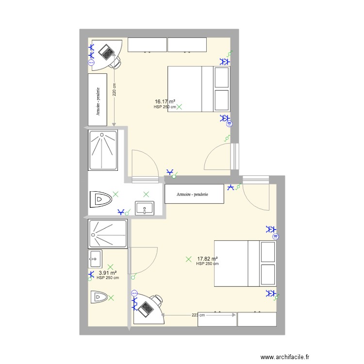 Markelbach Grenier ELEC. Plan de 0 pièce et 0 m2