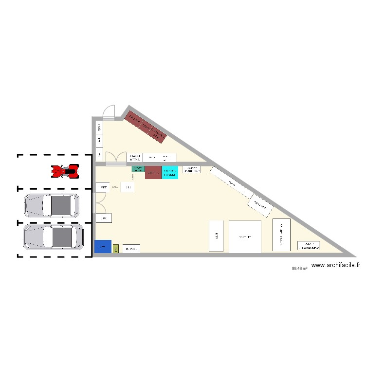 atelier v JMB. Plan de 0 pièce et 0 m2