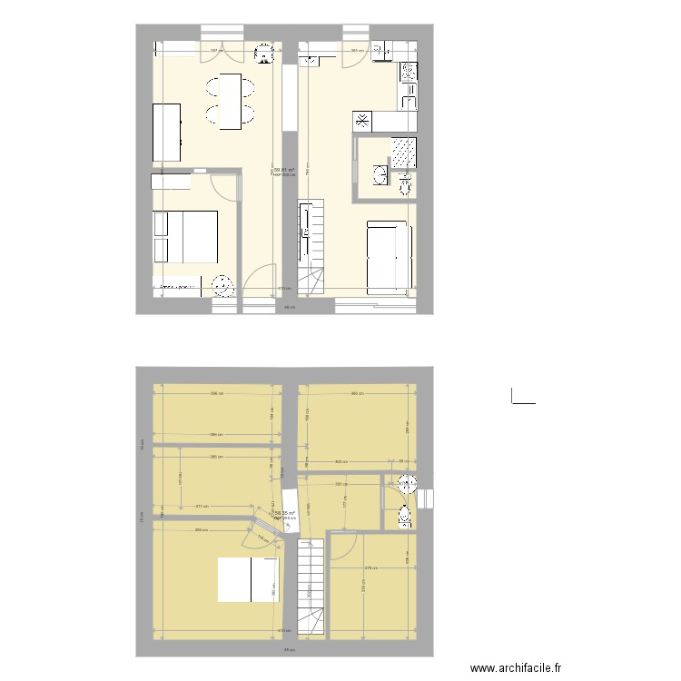 Pierre modifié etage. Plan de 0 pièce et 0 m2