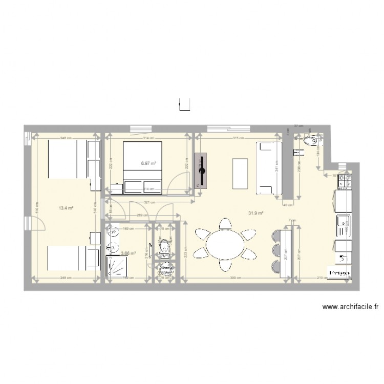 projet gite. Plan de 0 pièce et 0 m2