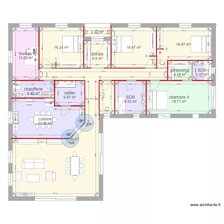 Maison Personnelle. Plan de 