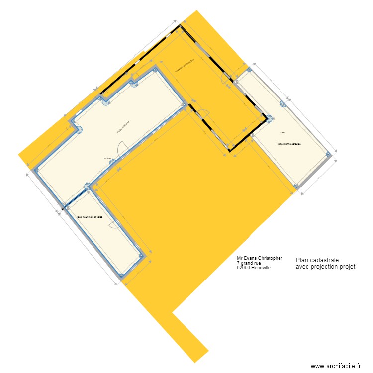 plan cadastre. Plan de 0 pièce et 0 m2