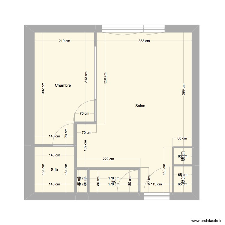 PLAN CHARENTON. Plan de 7 pièces et 30 m2