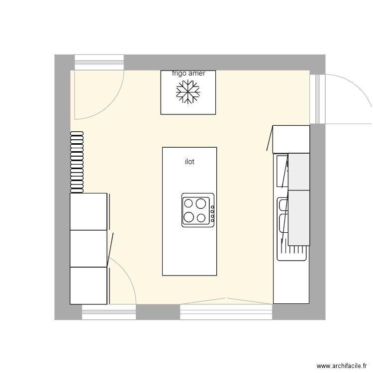 cuisine entree. Plan de 0 pièce et 0 m2