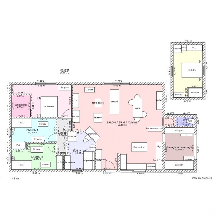 plan L Final. Plan de 0 pièce et 0 m2