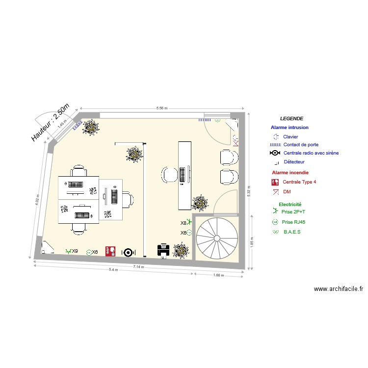 centre police RDC. Plan de 0 pièce et 0 m2