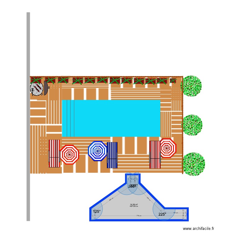 REAMENAGEMENT PISCINE 8Mx3M. Plan de 0 pièce et 0 m2