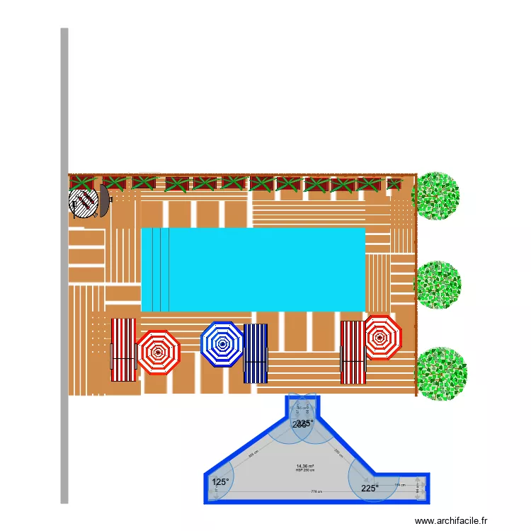 REAMENAGEMENT PISCINE 8Mx3M. Plan de REAMENAGEMENT PISCINE 8Mx3M. Plan de