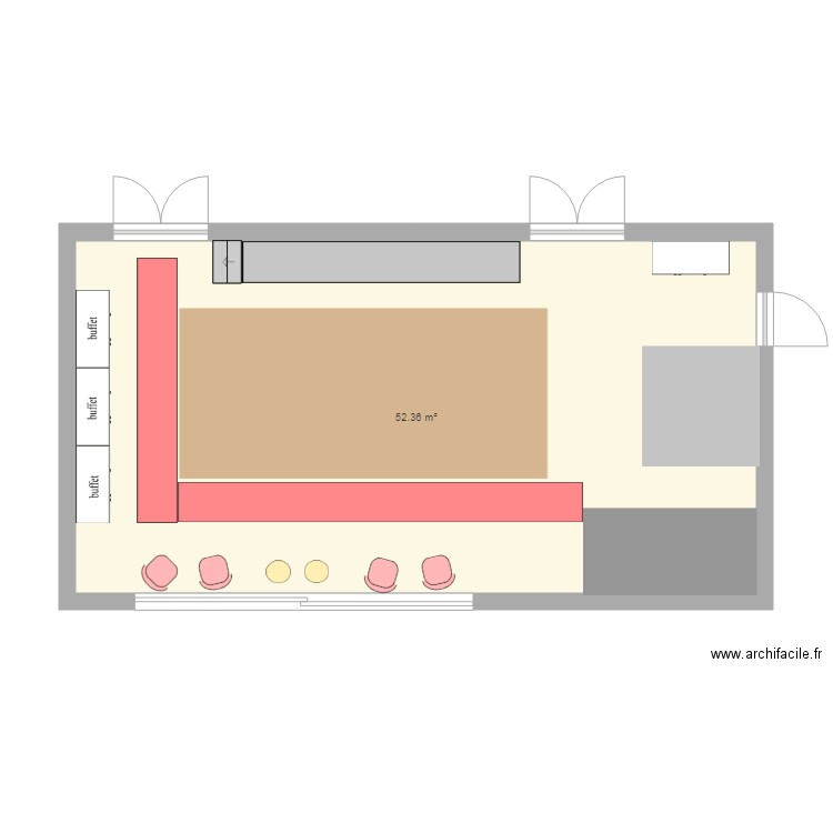 Plan Salle Seurat. Plan de 0 pièce et 0 m2