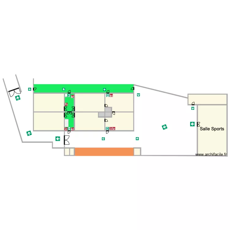 Saint Medard Hospiteau Vue ensemble. Plan de 
