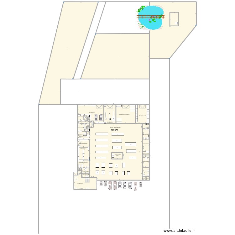 ATELIER FRAIPONT NEW 3. Plan de 53 pièces et 6636 m2