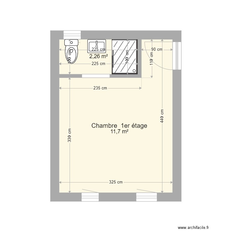 Villa CH Saint Cézaire sur Siagne 1er étage. Plan de 0 pièce et 0 m2
