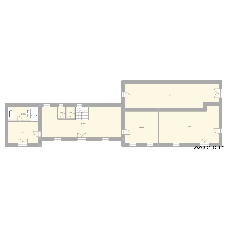 plan projet gite amenagement. Plan de 18 pièces et 419 m2