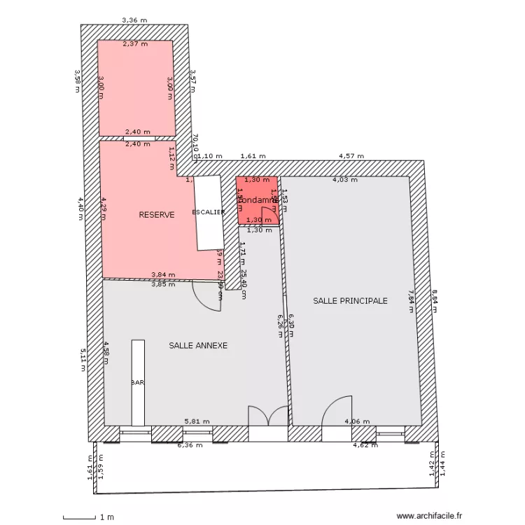 Auberge-mus&eacute;e RdC. Plan de 