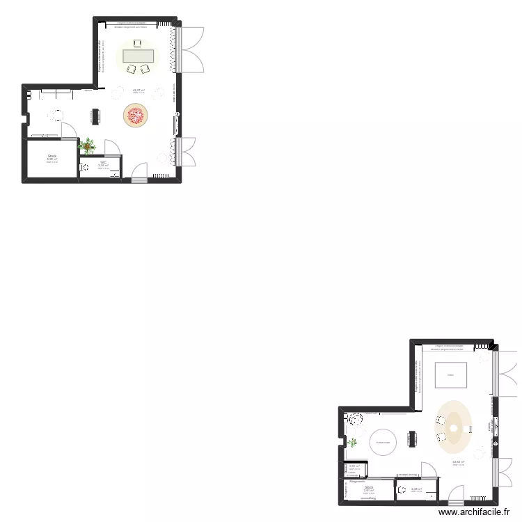 PLAN IMPLANTATION "RAFIK ROOM" Hakima. Plan de 