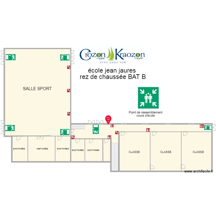 jean jaures BAT B. Plan de 0 pièce et 0 m2